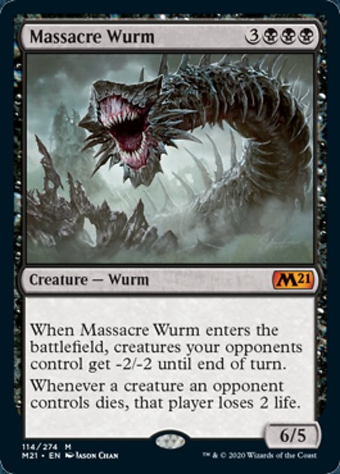 Massacre Wurm [Core Set 2021] | Tacoma Games