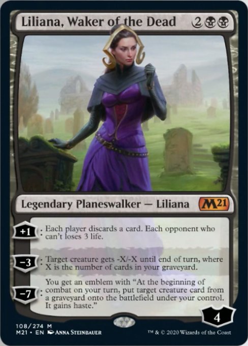 Liliana, Waker of the Dead [Core Set 2021] | Tacoma Games