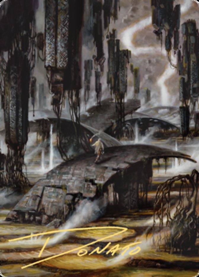 Grimclimb Pathway Art Card (Gold-Stamped Signature) [Zendikar Rising Art Series] | Tacoma Games