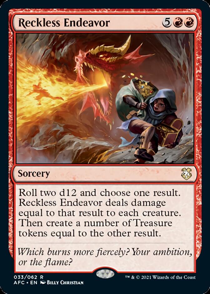 Reckless Endeavor [Dungeons & Dragons: Adventures in the Forgotten Realms Commander] | Tacoma Games