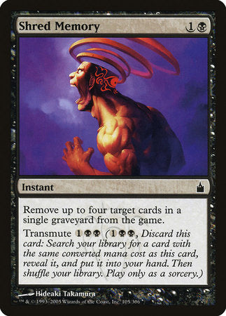 Shred Memory [Ravnica: City of Guilds] | Tacoma Games