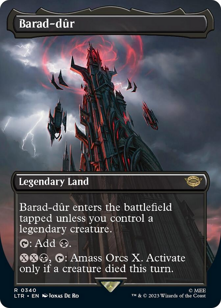 Barad-dur (Borderless Alternate Art) (340) [The Lord of the Rings: Tales of Middle-Earth] | Tacoma Games