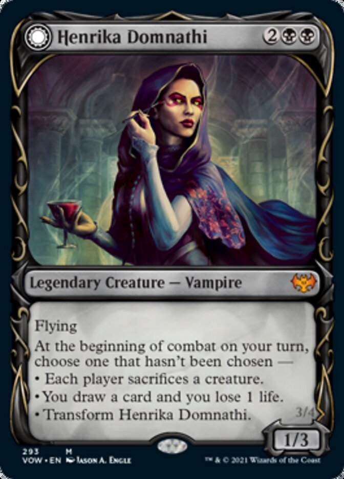 Henrika Domnathi // Henrika, Infernal Seer (Showcase Fang Frame) [Innistrad: Crimson Vow] | Tacoma Games