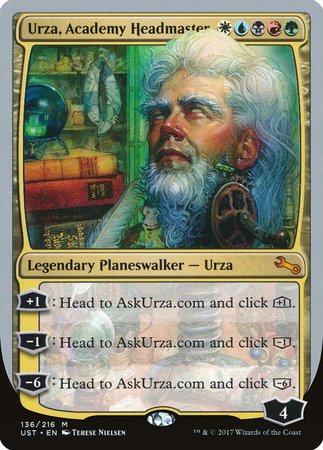 Urza, Academy Headmaster [Unstable] | Tacoma Games