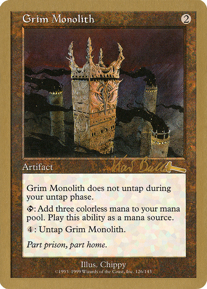 Grim Monolith (Kai Budde) [World Championship Decks 1999] | Tacoma Games