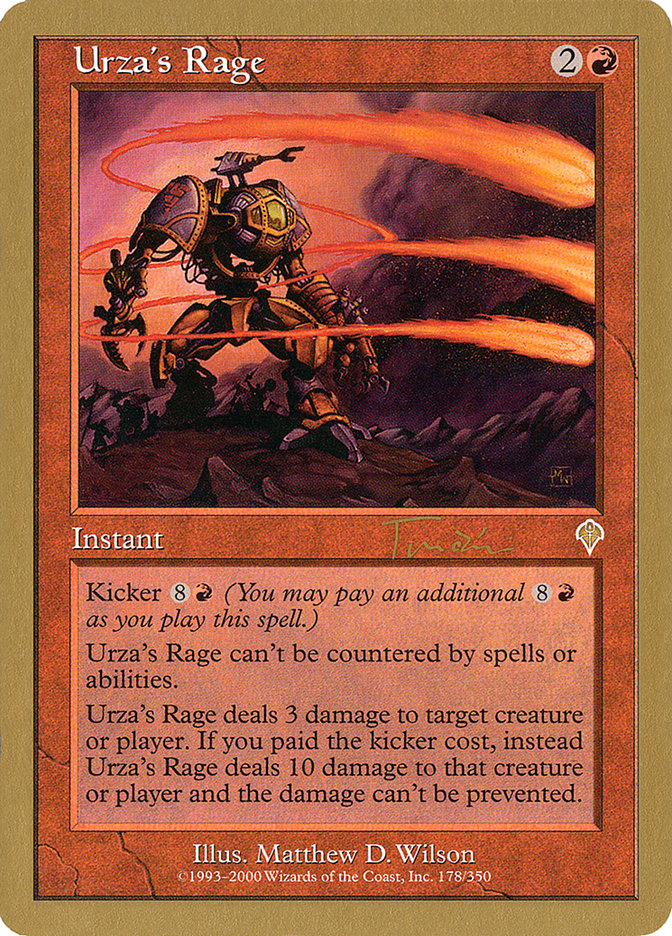 Urza's Rage (Jan Tomcani) [World Championship Decks 2001] | Tacoma Games