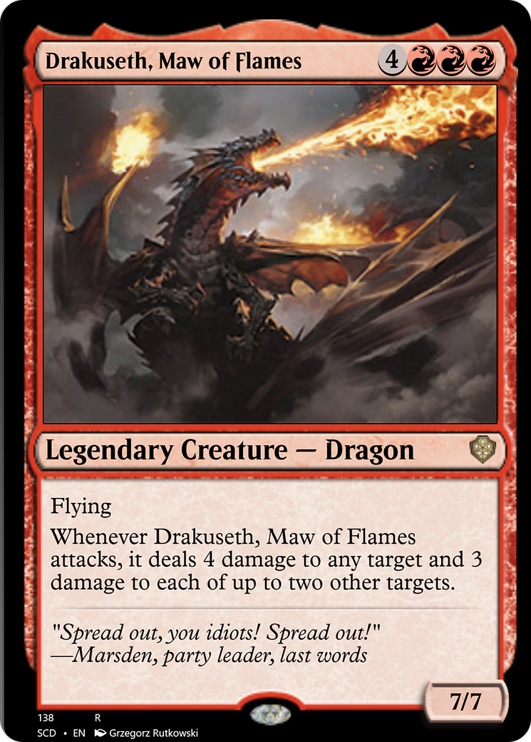 Drakuseth, Maw of Flames [Starter Commander Decks] | Tacoma Games