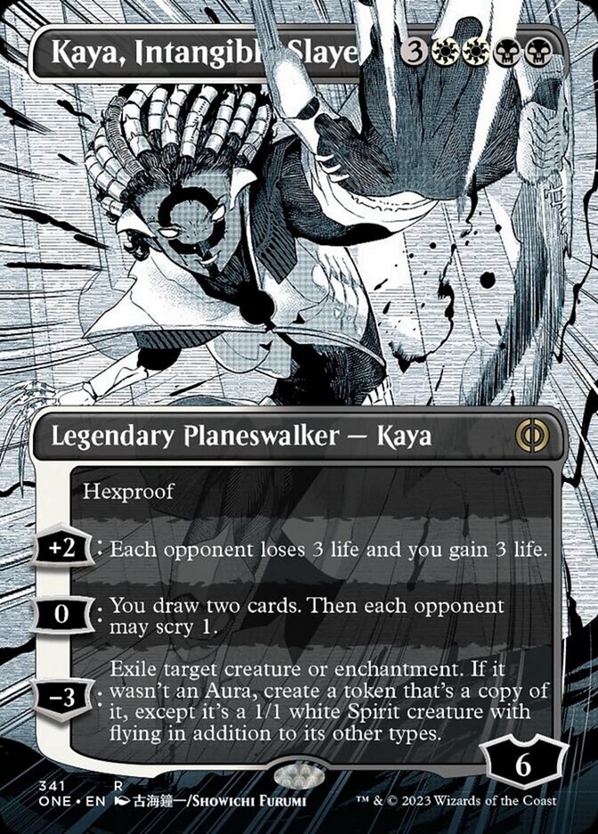 Kaya, Intangible Slayer (Borderless Manga) [Phyrexia: All Will Be One] | Tacoma Games