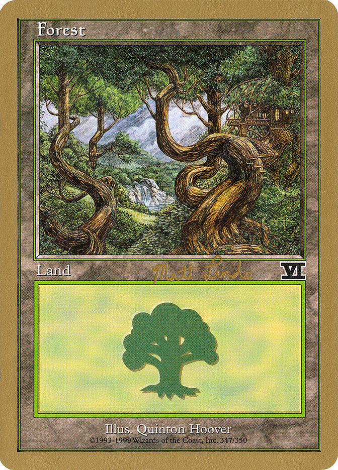 Forest (ml347b) (Matt Linde) [World Championship Decks 1999] | Tacoma Games