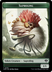 Saproling // Dragon (0021) Double-Sided Token [Commander Masters Tokens] | Tacoma Games