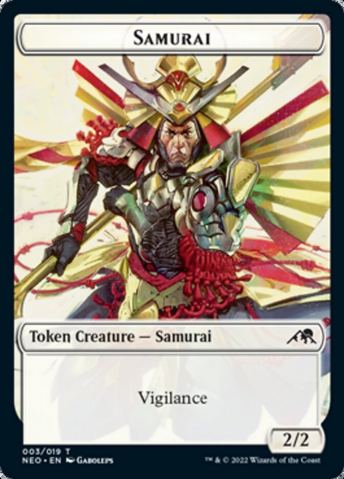 Samurai Token [Kamigawa: Neon Dynasty Tokens] | Tacoma Games
