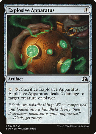 Explosive Apparatus [Shadows over Innistrad] | Tacoma Games