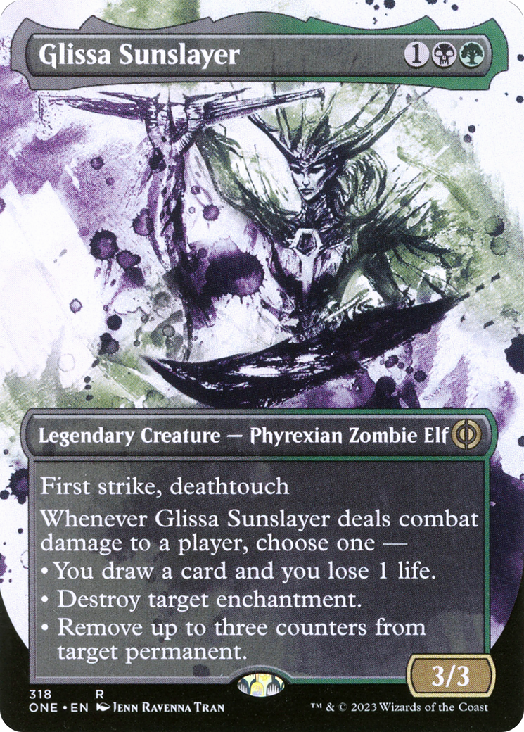 Glissa Sunslayer (Borderless Ichor) [Phyrexia: All Will Be One] | Tacoma Games