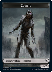 Zombie // Human Soldier Double-Sided Token [Game Night: Free-for-All Tokens] | Tacoma Games