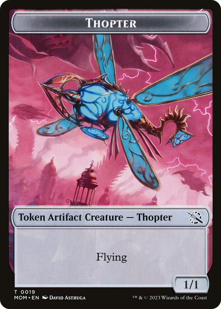 Thopter // Knight (10) Double-Sided Token [March of the Machine Tokens] | Tacoma Games
