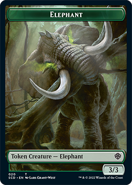 Elephant // Thopter Double-Sided Token [Starter Commander Decks] | Tacoma Games