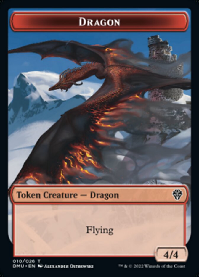 Dragon Token [Dominaria United Tokens] | Tacoma Games