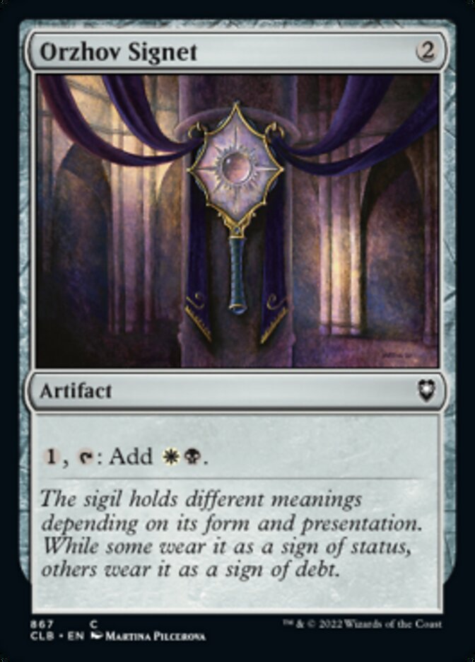 Orzhov Signet [Commander Legends: Battle for Baldur's Gate] | Tacoma Games