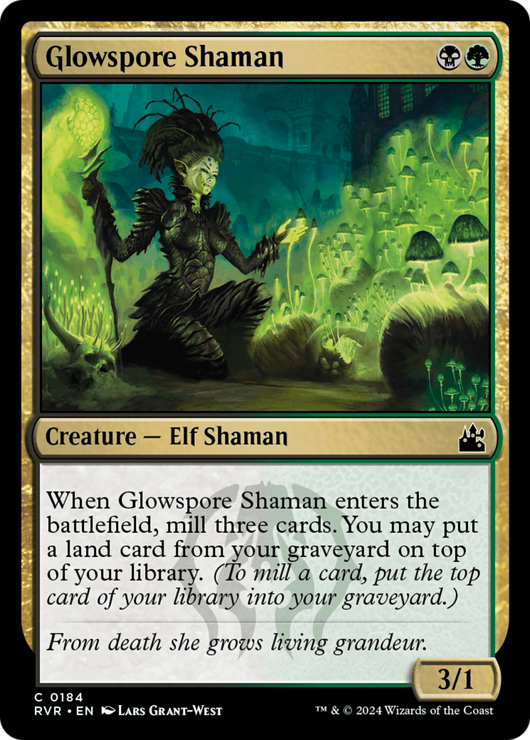 Glowspore Shaman [Ravnica Remastered] | Tacoma Games