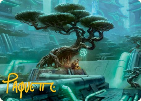Forest Art Card (Gold-Stamped Signature) [Kamigawa: Neon Dynasty Art Series] | Tacoma Games