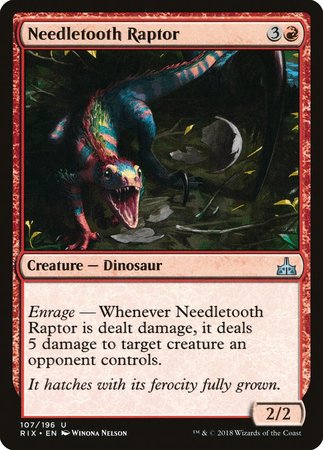 Needletooth Raptor [Rivals of Ixalan] | Tacoma Games