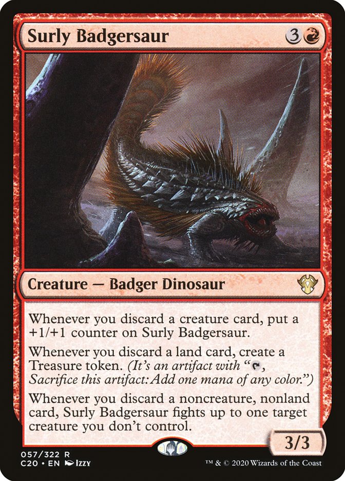 Surly Badgersaur [Commander 2020] | Tacoma Games