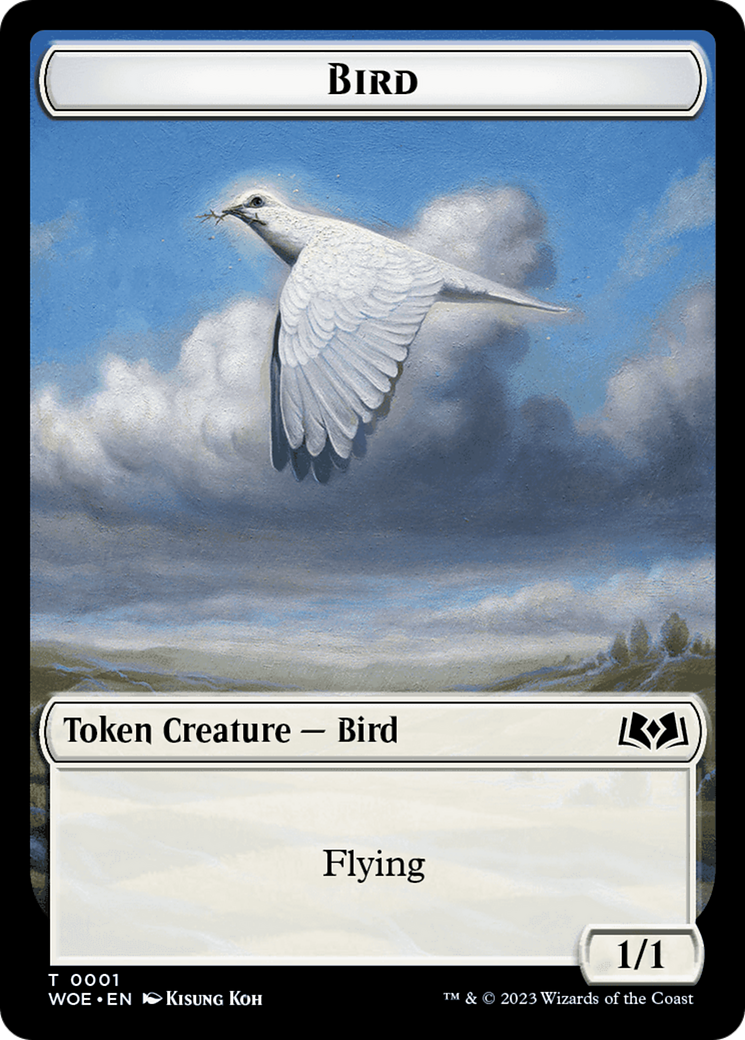 Bird // Food (0013) Double-Sided Token [Wilds of Eldraine Tokens] | Tacoma Games