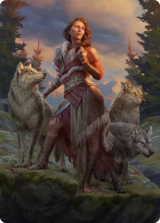 Arlinn, the Pack's Hope 1 Art Card [Innistrad: Midnight Hunt Art Series] | Tacoma Games