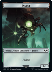 Necron Warrior // Insect Double-Sided (Surge Foil) [Warhammer 40,000 Tokens] | Tacoma Games