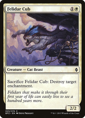 Felidar Cub [Battle for Zendikar] | Tacoma Games