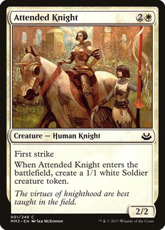 Attended Knight [Modern Masters 2017] | Tacoma Games