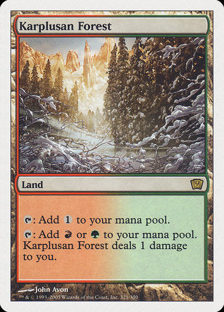 Karplusan Forest [Ninth Edition] | Tacoma Games