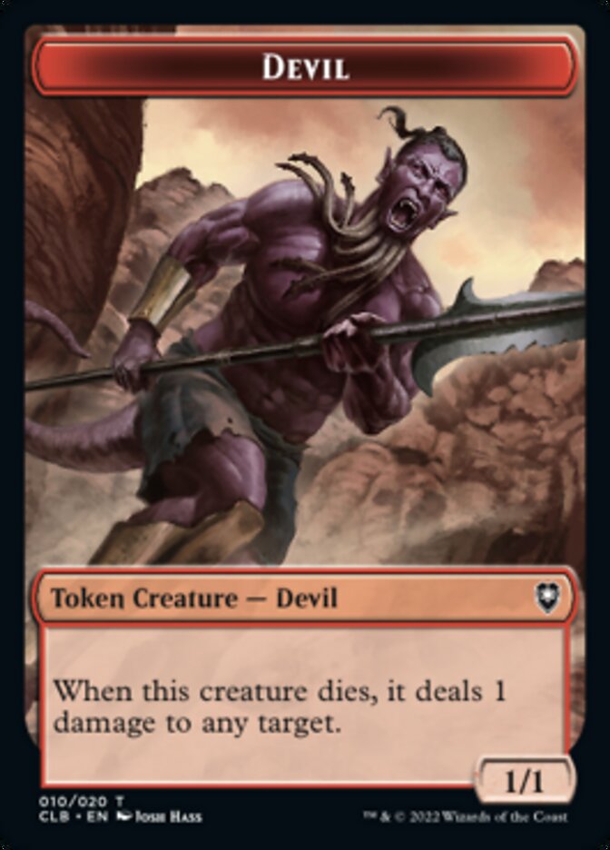 Devil Token [Commander Legends: Battle for Baldur's Gate Tokens] | Tacoma Games