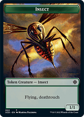 Insect // Soldier Double-Sided Token [Starter Commander Decks] | Tacoma Games