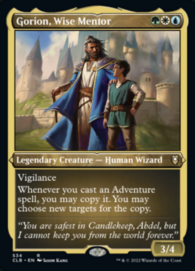 Gorion, Wise Mentor (Foil Etched) [Commander Legends: Battle for Baldur's Gate] | Tacoma Games