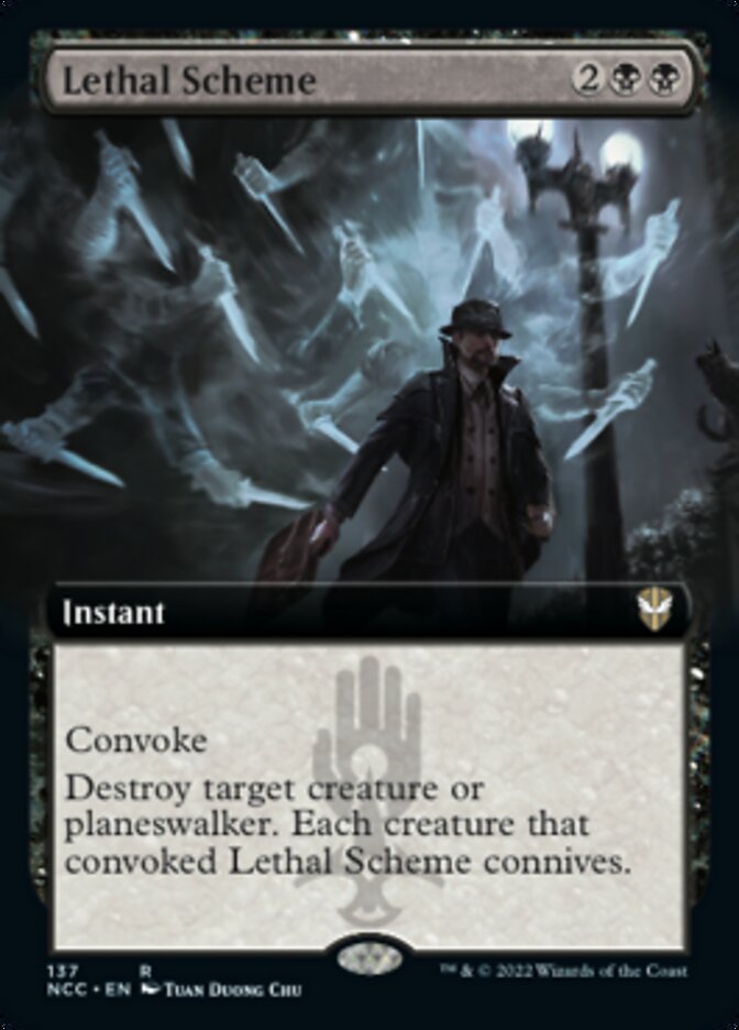 Lethal Scheme (Extended Art) [Streets of New Capenna Commander] | Tacoma Games