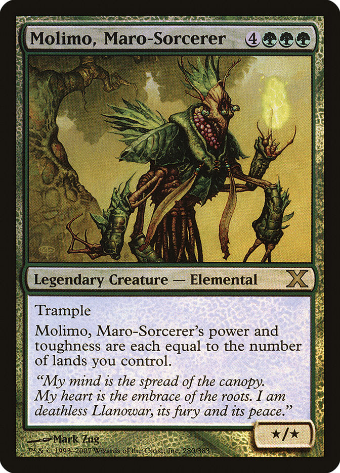 Molimo, Maro-Sorcerer (Premium Foil) [Tenth Edition] | Tacoma Games