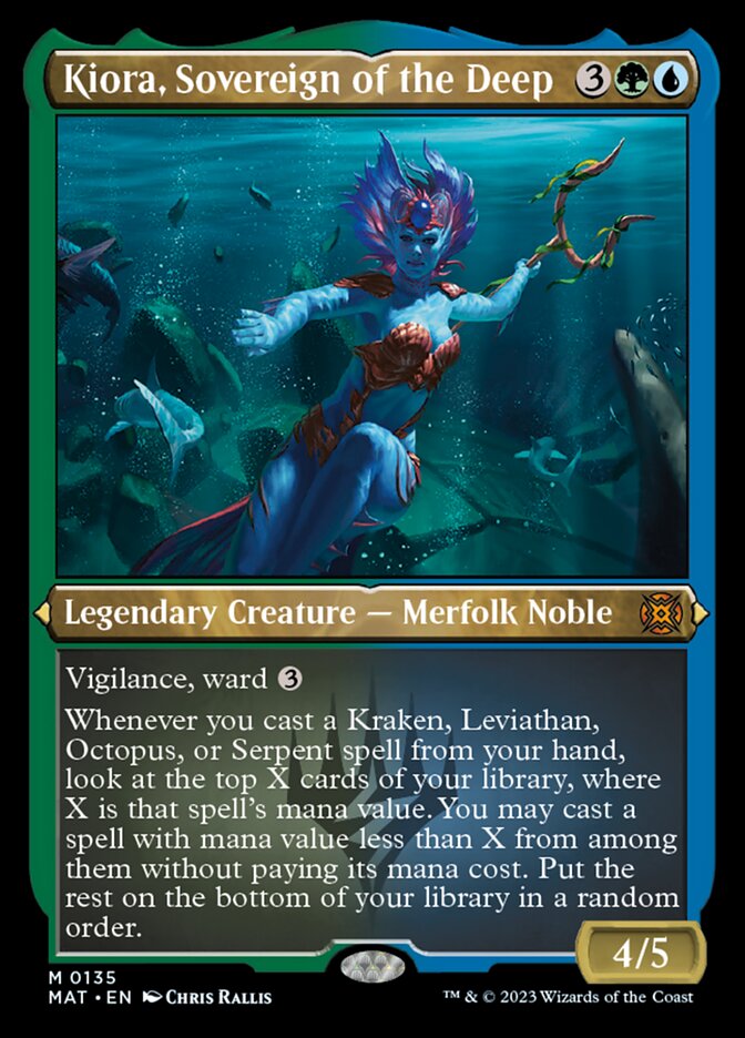 Kiora, Sovereign of the Deep (Foil Etched) [March of the Machine: The Aftermath] | Tacoma Games