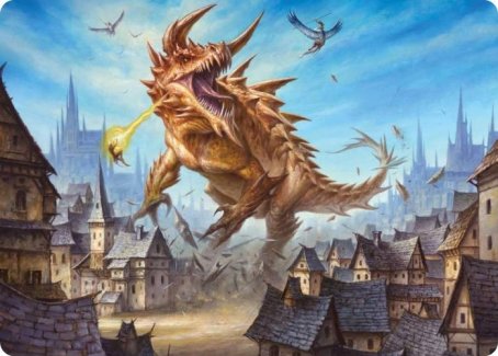 Tarrasque Art Card [Dungeons & Dragons: Adventures in the Forgotten Realms Art Series] | Tacoma Games