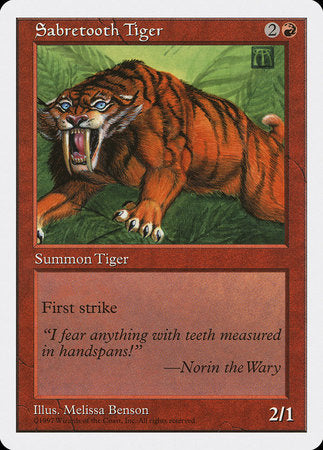 Sabretooth Tiger [Fifth Edition] | Tacoma Games