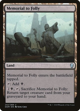 Memorial to Folly [Dominaria] | Tacoma Games