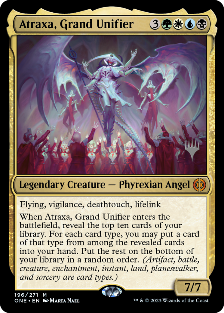 Atraxa, Grand Unifier (Promo Pack) [Phyrexia: All Will Be One Promos] | Tacoma Games