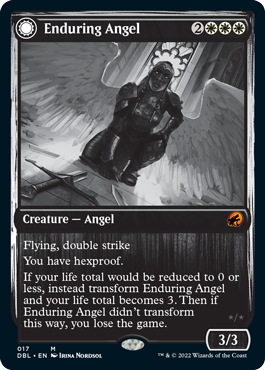Enduring Angel // Angelic Enforcer [Innistrad: Double Feature] | Tacoma Games
