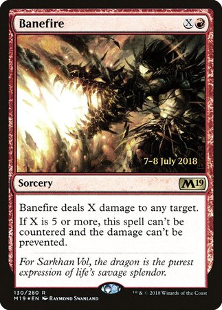 Banefire [Core Set 2019 Promos] | Tacoma Games