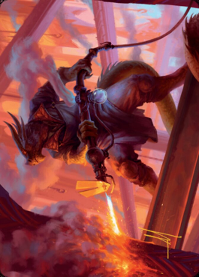 Plasma Jockey Art Card (Gold-Stamped Signature) [Streets of New Capenna Art Series] | Tacoma Games