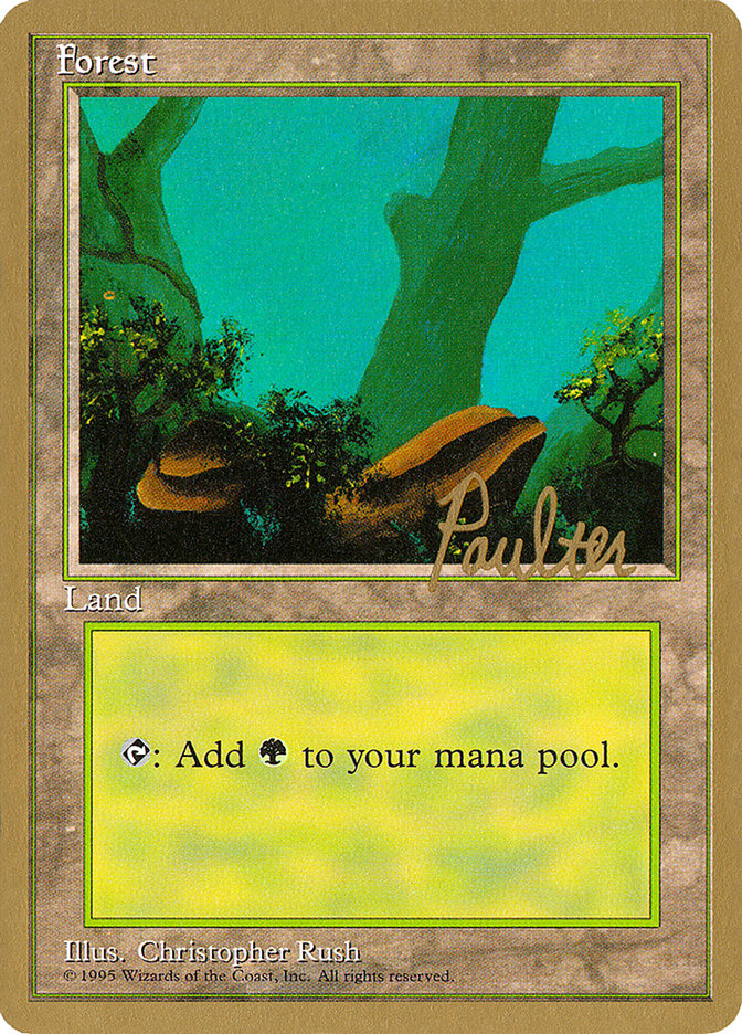 Forest (pp378) (Preston Poulter) [Pro Tour Collector Set] | Tacoma Games