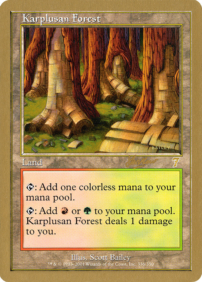 Karplusan Forest (Sim Han How) [World Championship Decks 2002] | Tacoma Games