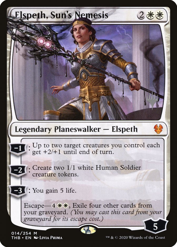 Elspeth, Sun's Nemesis (Promo Pack) [Theros Beyond Death Promos] | Tacoma Games