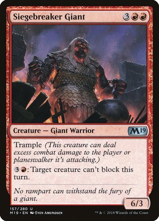 Siegebreaker Giant [Core Set 2019] | Tacoma Games