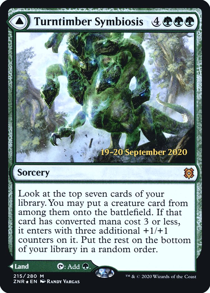 Turntimber Symbiosis // Turntimber, Serpentine Wood  [Zendikar Rising Prerelease Promos] | Tacoma Games